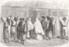 INDIA. Queen of Awadh leaving Southampton 1856 old antique print picture