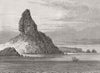 BRAZIL. Peak of Fernando Noronha 1876 old antique vintage print picture