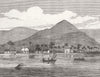PACIFIC ISLANDS. Apia, Samoa, Navigators' Islands 1876 old antique print