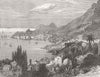 CROATIA. Dubrovnik, Dalmatia 1876 old antique vintage print picture