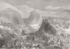 BOSNIA. Uprising. Fight on the Gatschko near Lipnik 1876 old antique print