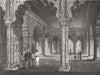 INDIA. Dewan-I-Khas, Palace at Delhi 1876 old antique vintage print picture