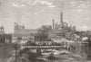 INDIA. The Jumma Masjid, Delhi 1876 old antique vintage print picture