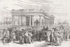 INDIA. Prinsep's Ghat, Kolkata 1876 old antique vintage print picture