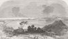 PANAMA. Panama Canal. Bay and Harbour of Panama 1852 old antique print picture