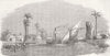 EGYPT. View on the Mahmoudieh Canal 1853 old antique vintage print picture
