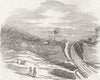 INDIA. Ghat Kooper Cutting, Salsette 1853 old antique vintage print picture
