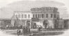 EGYPT. Alexandria Palace, used by British Troops 1867 old antique print