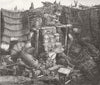UKRAINE. Crimean War. Interior of the Redan 1856 old antique print picture