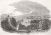 HONDURAS. Bay Islands Harbour and The Spanish Main 1853 old antique print