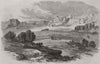  1858 old antique vintage print picture