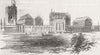 FRANCE. 2nd French Empire. Chateau of Vincennes 1852 old antique print picture