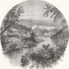 BELGIUM. Bouillon c1880 old antique vintage print picture