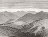 SOUTH AFRICA. Kraal where Cetshwayo kaMpande slept 1879 old antique print