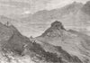 AFGHANISTAN. The Kunar Valley, with Kona-Deh Tope 1879 old antique print