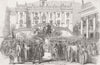 ITALY. Replacing Papal Arms, Capitol, General Oudinot 1849 old antique print