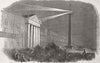 IRELAND. Lights, Nelsons Column, Sackville St, Dublin 1849 old antique print