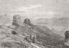 AFGHANISTAN. Buddhist Topes, Hadda near Jalalabad 1879 old antique print