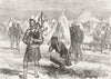 SOUTH AFRICA. Scots bagpiper, Landman's Drift 1879 old antique print picture