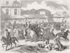 UKRAINE. Crimean War. Kadykovka Bazaar, nr Balaklava 1856 old antique print