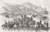 UKRAINE. Crimean War. Russians at Balaklava 1856 old antique print picture