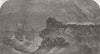 PORTUGAL. cyclorama. earthquake at Lisboa 1850 old antique print picture