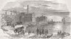 INDIA. route of overland mail to India-Leaving Suez 1850 old antique print