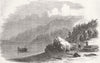 SEASCAPES. Boxwood Forest, Shore of Black Sea 1858 old antique print picture