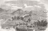 CHINA. Opium War. Attack, White Cloud Mountain, Canton 1858 old antique print