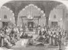 INDIA. Indian Mutiny. Nawab of Murshidabad at Prayer 1857 old antique print