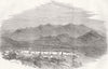 ALBANIA. Town and Fortress of Arta, in Albania 1854 old antique print picture