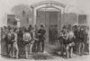 GERMANY. Saxon Peasants seeking passes, Dresden 1866 old antique print picture