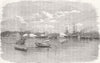 CHINA. Royal Navy Capture of French Folly Ft, Canton 1857 old antique print