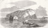 ITALY. The Island of Nisida 1857 old antique vintage print picture