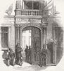 ITALY. Palace of Prince of Canino, Rome(Roma) 1847 old antique print picture