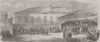 BULGARIA. Omer Pacha arriving, Custom House, Varna 1854 old antique print