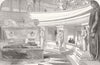 FRANCE. Tomb of Napoleon-Sarcophagus, Crypt 1853 old antique print picture