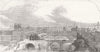 FRANCE. Paris Seine view from near the Pont Royal 1872 old antique print