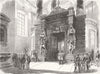 FRANCE. Tomb of Napoleon-Entrance to the Crypt 1853 old antique print picture