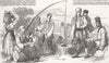 ROMANIA. Moldo-Wallachian Peasantry 1853 antique vintage print picture