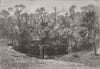 INDIA. Elephanta Caves Entrance, Bay of Mumbai 1863 old antique print picture