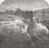 PERU. Chincha Islands. Manguera or Shoot for Guano 1863 old antique print