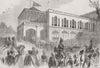 INDIA. Prince of Wales at Govt House, Parell, Mumbai 1875 old antique print