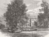 SERBIA. Prince Milosh's house, Topchidere, Belgrade 1876 old antique print