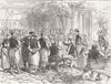 SERBIA. Montenegrin-Ottoman War. Kragujevac 1876 old antique print picture