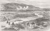 SERBIA. Montenegro-Ottoman War. Morava Valley, Troops 1876 old antique print