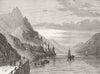 BOSNIA. Herzegovinian rebellion. Zvornik, Drina 1876 old antique print picture