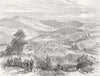 HERZEGOVINA. Metokhia, Gatschko, Montenegrin Army 1876 old antique print