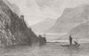 SERBIA. Ft Elizabeth, Danube, Serbian border 1876 old antique print picture
