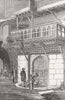 ALGERIA. Fountain, Wall of Admiralty, Algiers 1858 old antique print picture